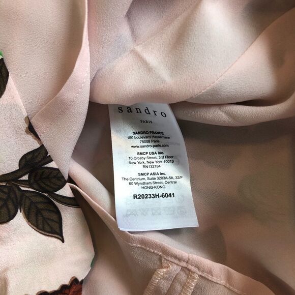 Sandro Petale Floral Silk Dress - Picture 8 of 8